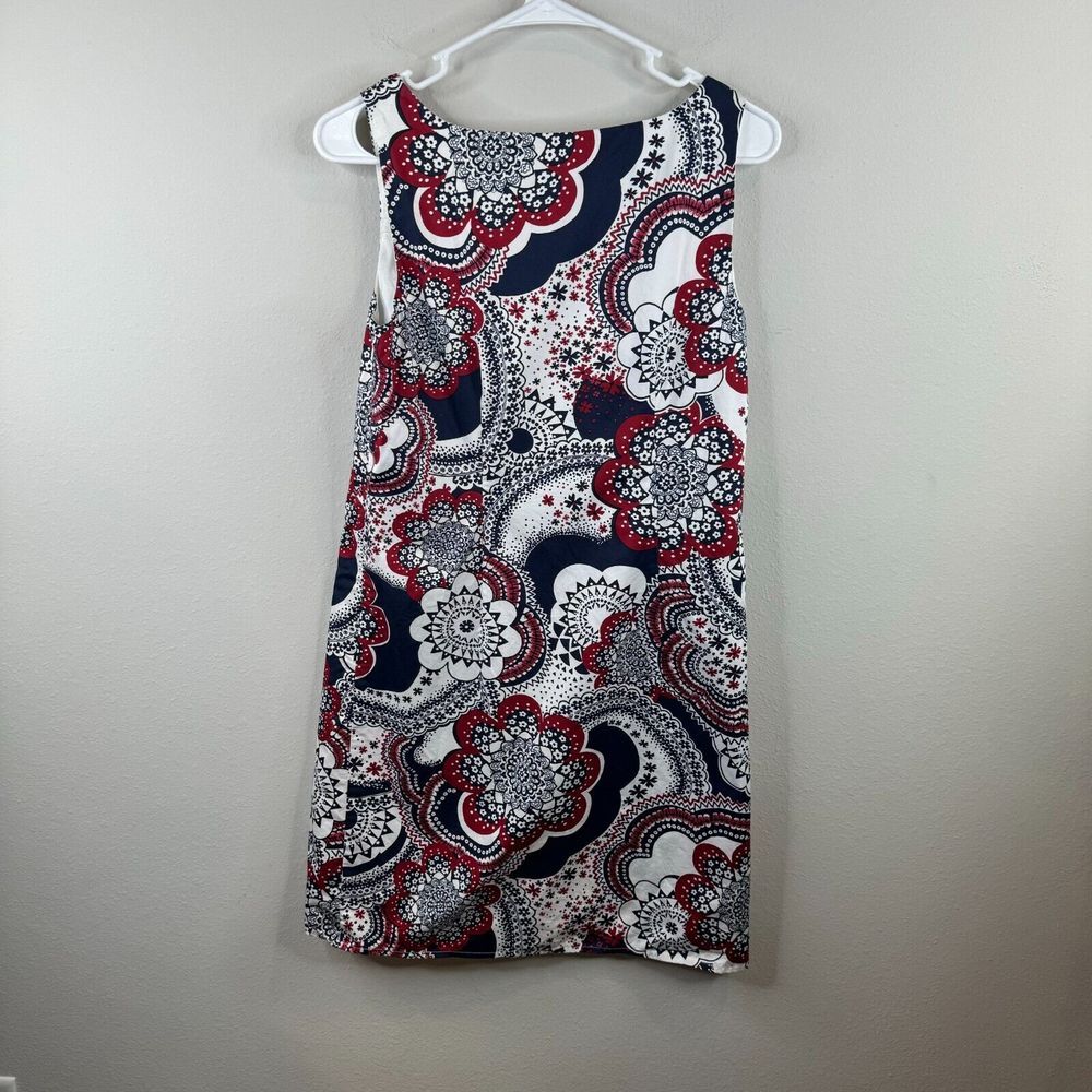 Loft Ann Taylor Womens Dress Size 4‎ Shift Lined Sleeveless Patriotic Work Wear - Picture 6 of 7
